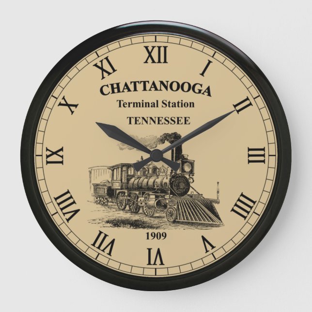 Bahnhof Chattanooga - Tennessee ~  Große Wanduhr (Vorderseite)