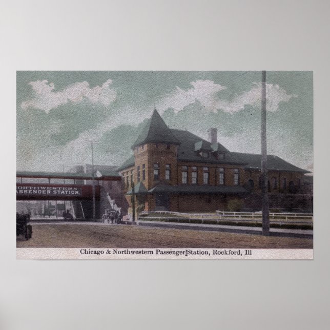 Bahnhof Chicago & Northwestern Poster (Vorne)