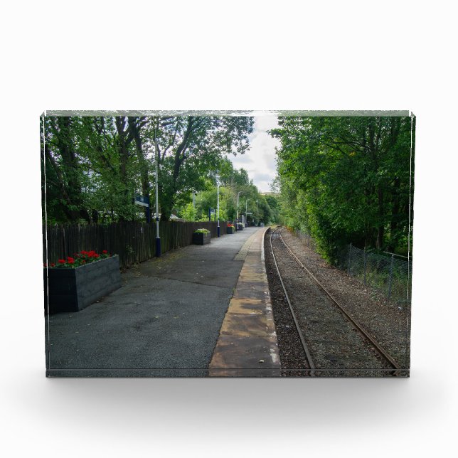 Bahnhof Colne, Lancashire Fotoblock (Vorderseite)