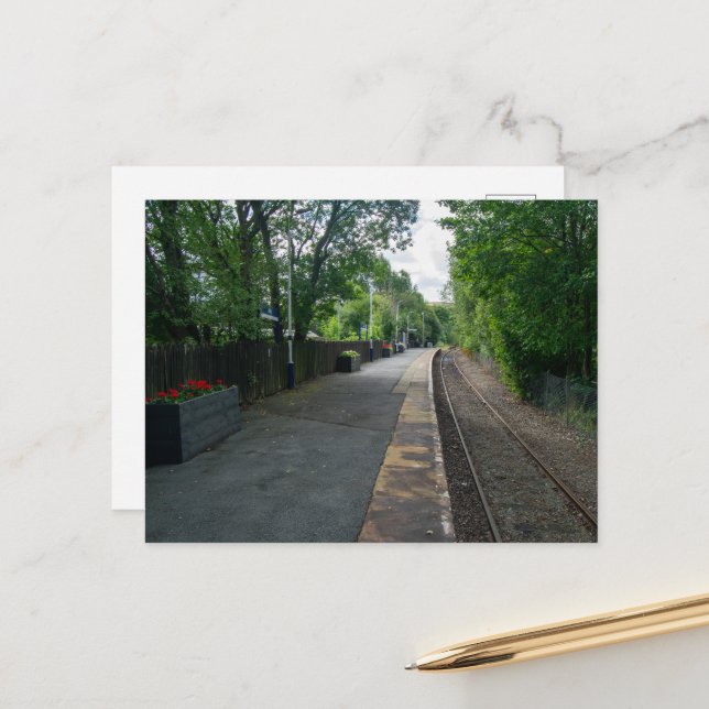Bahnhof Colne, Lancashire Postkarte (Vorderseite/Rückseite Beispiel)