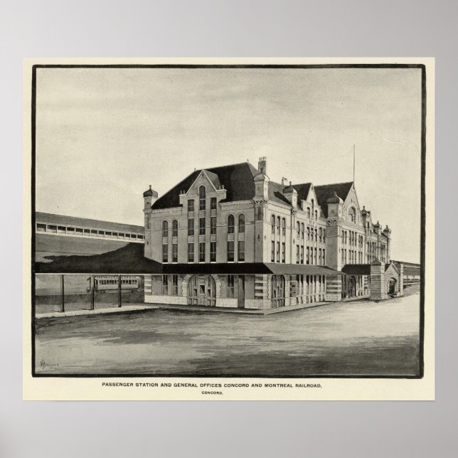 Bahnhof, Concord & Montreal Poster (Vorne)