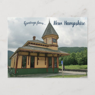 Bahnhof Crawford Notch New Hampshire Postkarte