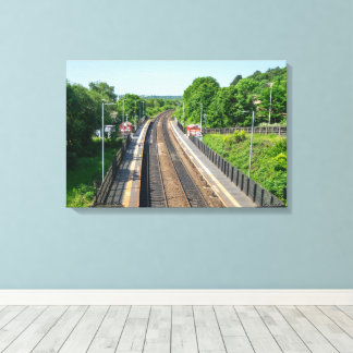 Bahnhof Deighton, Huddersfield Leinwanddruck