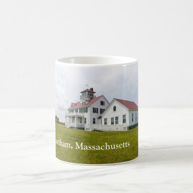 Bahnhof der Küstenwache Eastham Massachusetts Kaffeetasse (Mittel)