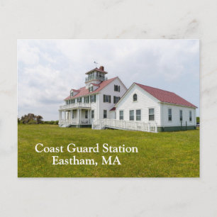 Bahnhof der Küstenwache Eastham Massachusetts Postkarte