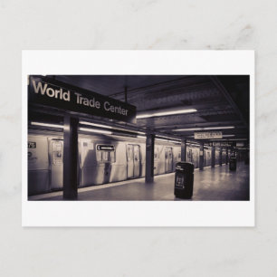 Bahnhof des World Trade Centers, NYC Postkarte