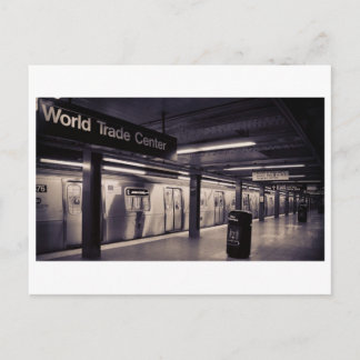 Bahnhof des World Trade Centers, NYC Postkarte