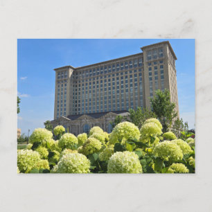 Bahnhof Detroit Feiertagspostkarte