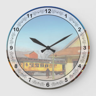 Bahnhof - Die Virginia & Truckee 1940 Große Wanduhr