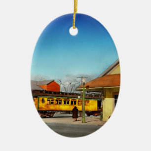Bahnhof - Die Virginia & Truckee 1940 Keramik Ornament
