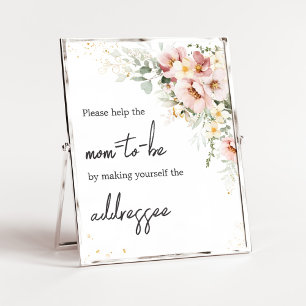 Bahnhof Dusty Pink Floral Greenery Envelope Poster