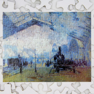 Bahnhof Gare Saint-Lazare von Claude Monet Puzzle