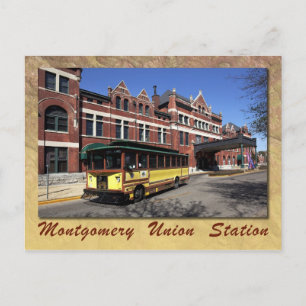 Bahnhof Gewerkschaft, Montgomery, Alabama Postkarte