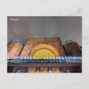 Bahnhof Helsinki Postkarte