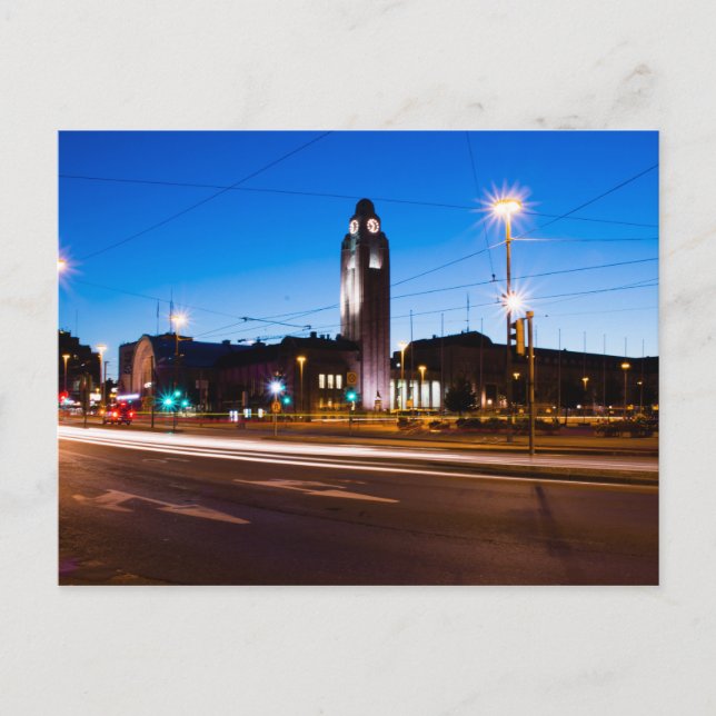 Bahnhof Helsinki Postkarte (Vorderseite)