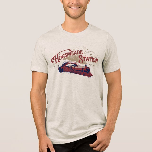 Bahnhof HOGSMEADE Vintage-Grafik Tri-Blend Shirt (Vorderseite)