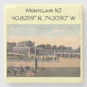 Bahnhof Lackawanna, Montclair NJ Vintag Steinuntersetzer