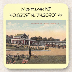 Bahnhof Lackawanna, Montclair NJ Vintage Getränkeuntersetzer