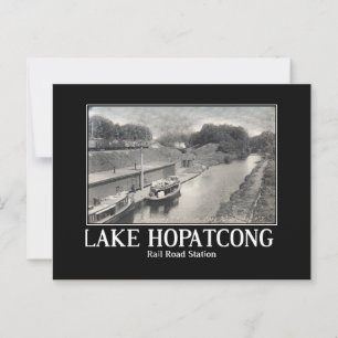 Bahnhof Lake Hopatcong Rail Road in den 1910er Jah Postkarte