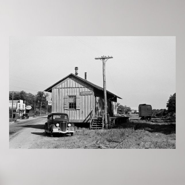 Bahnhof Lothair (Maryland), 1937 Poster (Vorne)