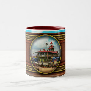 Bahnhof - Louisville and Nashville Railroad Zweifarbige Tasse