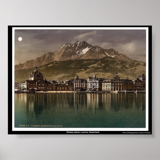 Bahnhof, Luzern, Schweiz Poster (Vorne)