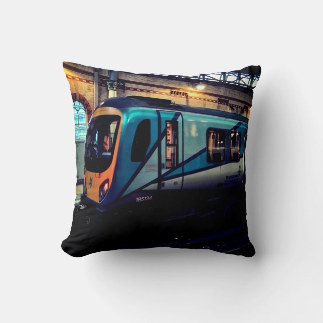 Bahnhof Manchester Kissen (Vorderseite)