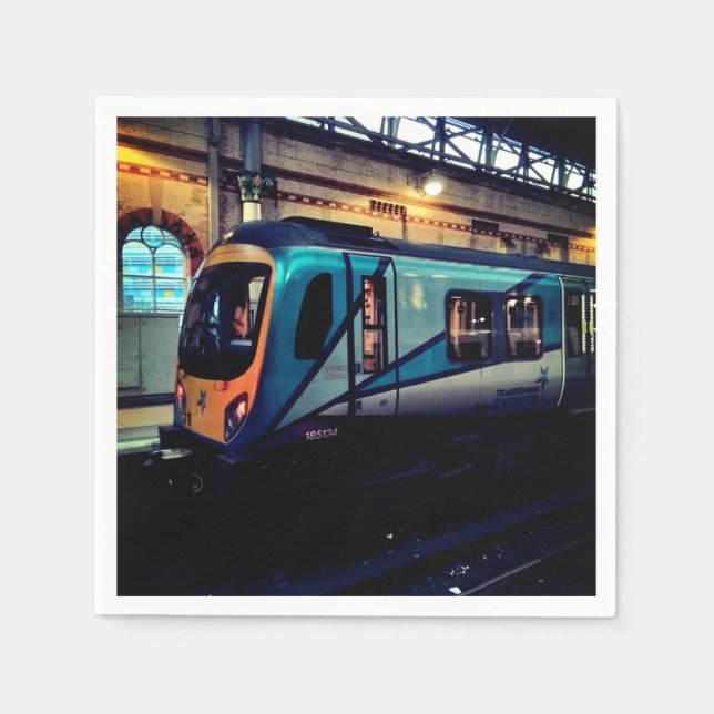 Bahnhof Manchester Serviette (Vorderseite)