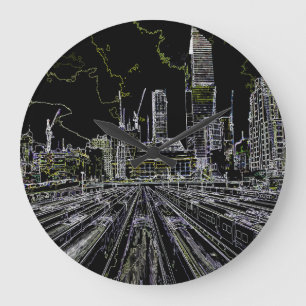 Bahnhof Manhattan Große Wanduhr