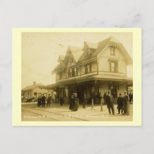 Bahnhof, Matawan, New Jersey Vintage Postkarte