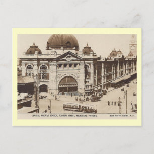 Bahnhof Melbourne, Australien Vintag Postkarte