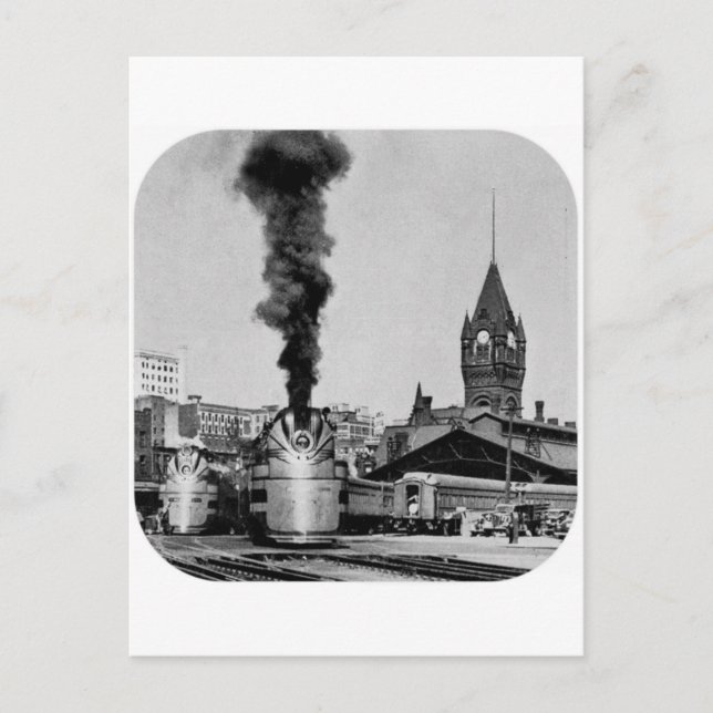 Bahnhof Milwaukee Postkarte (Vorderseite)