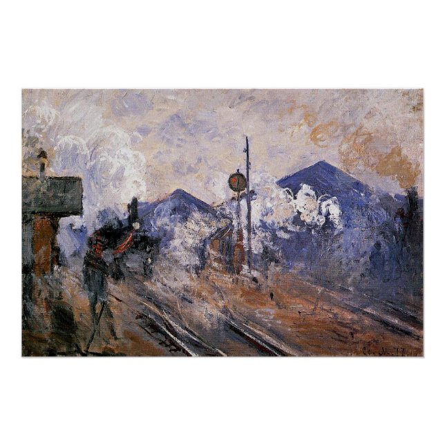 Bahnhof Monet - Saint-Lazare, Bahnhof, Poster (Vorderseite)