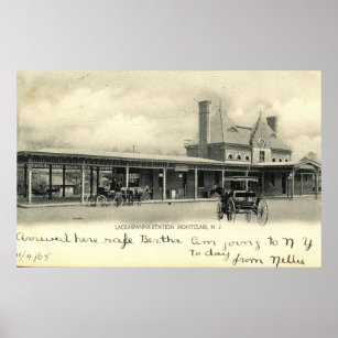 Bahnhof Montclair, New Jersey 1905 Vintag Poster