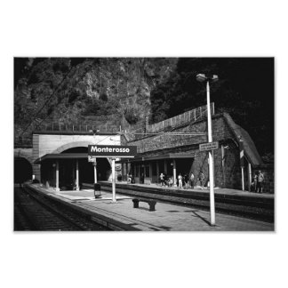 Bahnhof Monterosso, Italien Fotodruck