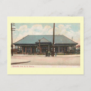 Bahnhof, Newark, New Jersey Vintage Postkarte