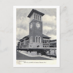 Bahnhof, Newark, New Jersey Vintage Postkarte