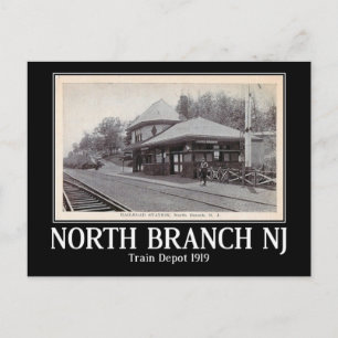 Bahnhof, North Branch, New Jersey, Vintage Postkarte