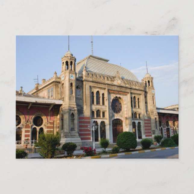 Bahnhof Orient-Express in Istanbul Postkarte (Vorderseite)