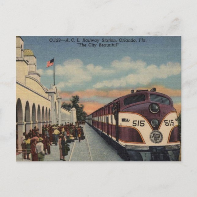 Bahnhof Orlando Postkarte (Vorderseite)