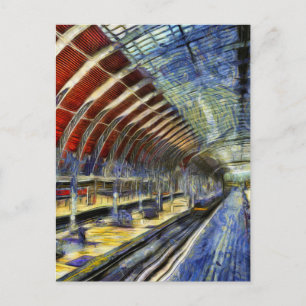 Bahnhof Paddington Van Gogh Postkarte