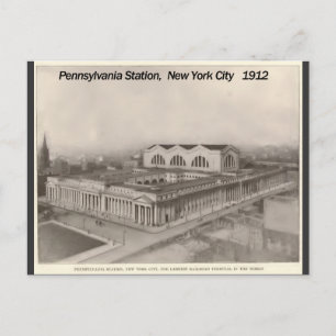 Bahnhof Pennsylvania New York 1912 Postkarte