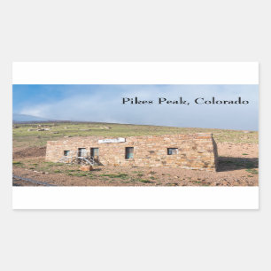 Bahnhof Pikes Peak Rechteckiger Aufkleber