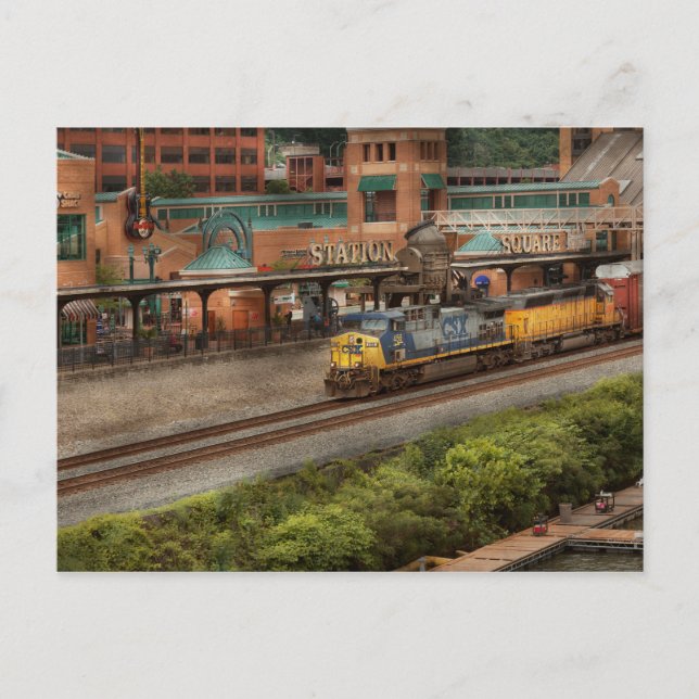 Bahnhof - Pittsburg, PA - Bahnhof Postkarte (Vorderseite)