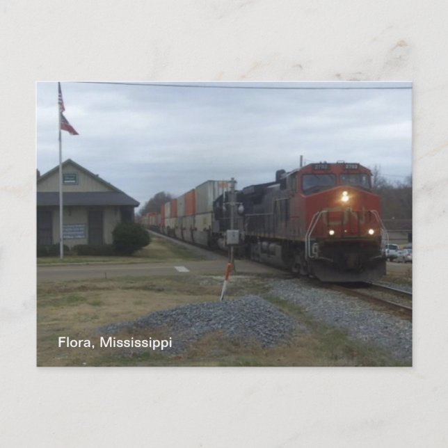 Bahnhof Postkarte (Vorderseite)