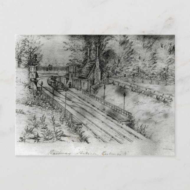 Bahnhof Putney Postkarte (Vorderseite)