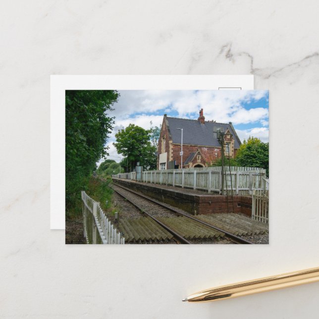 Bahnhof Rawcliffe Postkarte (Vorderseite/Rückseite Beispiel)
