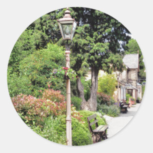 BAHNHOF RUNDER AUFKLEBER