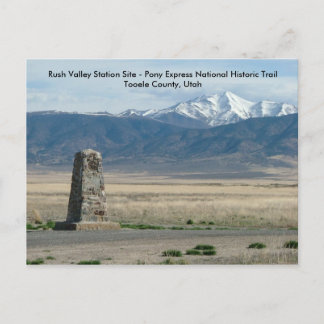 Bahnhof Rush Valley Postkarte