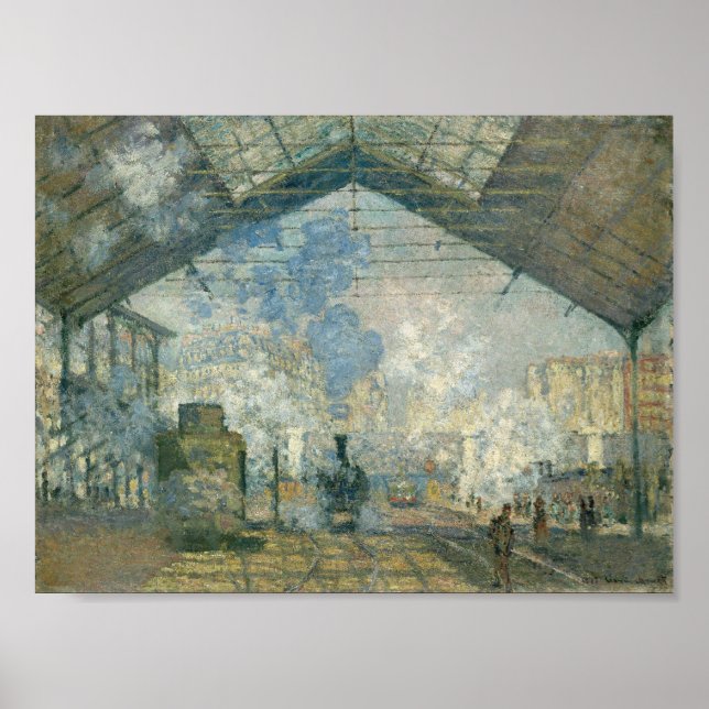 Bahnhof Saint-Lazare - Claude Monet Poster (Vorne)